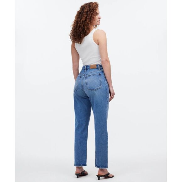 NWT Madewell The Petite Curvy '90s Straight Crop Jeans in Hazeldell Wash Size 24 - Picture 10 of 16